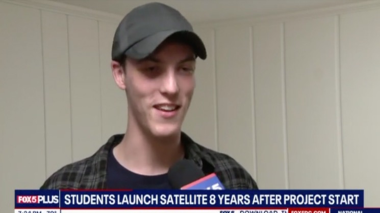 SilverSat member, Dominik Honzak, interviewed by Fox5DC